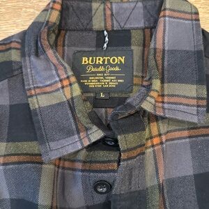 Burton flannel black grey  Shirt Men’s